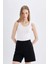 Regular Fit Normal Bel Basic Düz Bermuda Şort U4570AZ24HS 4