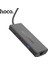 Hoco HB44 Type-C To HDMI + RJ45 + 100MBPS + Sd/tf + Usb3.0 + Usb2.0 Pd + 4K 30Hz Hub - FKU1737-4846 5
