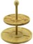5 Bölmeli - Yuvarlak - 2 Katlı Ahşap Bambu Sunumluk Çap: 19.5cm -- 24.5cm (5047) 1