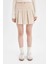 Coool Piliseli Normal Bel Basic Düz Gabardin Mini Etek D5265AX24AU 1