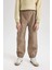 Erkek Çocuk Beli ve Paçası Lastikli Kargo Cepli Pelüş Polar Astarlı Jogger Pantolon D3460A824WN 1