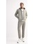 Fit Rüzgar Geçirmez Mont Slim Fit Dar Kesim Kapüşonlu Fermuarlı Cepli B2301AX25SP 2