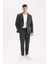 Gabardin Pantolon Tailored Regular Fit Normal Kesim Cepli Düz Paça A8102AX24AU 2