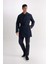 Slim Fit Dar Kesim Düğmeli Kemerli Trençkot D5528AX25SP 4