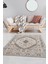 Safir Modern Salon ve Oturma Odası Halısı - Krem 1