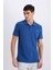 %100 Pamuk Slim Fit Dar Kesim Polo Yaka Kısa Kollu Tişört D7665AX25SP 5
