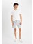 Slim Fit Dar Kesim Dar Paça Şort W7965AZ24HS 2