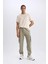 DeFactoFit Sporcu Jogger Eşofman Altı Slim Fit Dar Kesim Dokuma Kargo Cepli Standart Paça D3884AX24WN 4