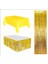 3 Parça Sarı Masa Örtüsü, Gold Masa Eteği, Gold Arka Fon 1