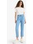 Pull On Carrot Fit Yüksek Bel Bilek Boy Tensel Yıkamalı Pantolon D8237AX25SM 2