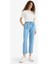 Pull On Carrot Fit Yüksek Bel Bilek Boy Tensel Yıkamalı Pantolon D8237AX25SM 5