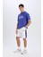 Fit NBA Los Angeles Lakers Standart Fit Kısa Paça Şort W9811AZ25SP 4