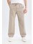 %100 Pamuk Bol Rahat Kesim Wide Leg Geniş Paça Yazlık Keten Görünümlü Pantolon D7285AX25SP 1