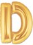 D Harf Folyo Balon Altın Renk 40 Inç (5047) 1