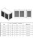 Klima Motoru Gizleme Kafesi 98X50X70 cm (H) Ral 9002 Beyaz Rengikare Delikli Small Model 7