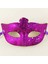 Mor Renk Simli Yıldızlı Kostüm Partisi Maskesi 17X10 (5047) 1