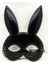 Siyah Renk Kumaş Malzemeden Imal Eva Tavşan Maskesi 19X15 cm (5047) 1
