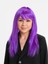 Mor Renk Düz Kesim Uzun Parti Peruğu Takma Saç (5047) 1