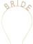 Altın Gold Renk Bekarlığa Veda Kristal Taş Bride Tacı Ithal 16X10 cm (5047) 2