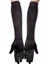 Siyah Renk Dirseğe Kadar Uzun Kumaş Eldiven (5047) 3