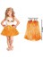 Hawaii Hula Eteği Turuncu Renk 40 cm (5047) 1