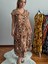 Sihirli Otantik Oversize Kadın Elbise Batik Desen 2
