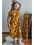 Sihirli Otantik Oversize Kadın Elbise Batik Desen 4