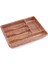 Ahşap Renk - 5 Bölmeli Çekmece Içi Kaşıklık 36X29CM (4767) - MCT3141-1943 1