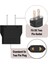 10 Adet Türk Fişi Amerikan Tip Fişe Çevirici Seyahat Adaptörü 2 Pinli Düz Plug Travel Adapter Fiş Priz Dönüştürücü Piriz Siyah 5