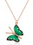 925 Ayar Gümüş Yeşil Kelebek Kolye (T3837) (7272) 1