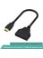 1 In 2 Out HDMI Uyumlu Splitter Kablo 1080 P 2 Çift Bağlantı Noktalı HDMI Uyumlu Kablo Y Splitter Adaptörü Dizüstü Bilgisayar Monitörü Tv Kutusu HDMI Bölücü 1