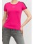 Bisiklet Yaka Kadın T-Shirt-Pembe 1