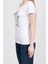 Bisiklet Yaka Kadın T-Shirt-Beyaz 3