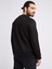 Önde Logolu Erkek Sweatshirt-Siyah 3