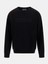 Önde Logolu Erkek Sweatshirt-Siyah 4