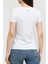 Bisiklet Yaka Kadın T-Shirt-Beyaz 4