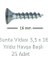 Sunta Vidası 3,5 x 16 mm 25 Adet Yhb Vida 3