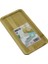 Dikdörtgen Ahşap Bambu Servis Sunum Tepsi - Tahtası Mini Tepsi 25 x 14 x 1.4cm (3791) 1