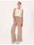 Kadın Bej Flare Fit Modal Karışımlı Eşofman Altı 50301431-VR011 3