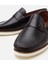 02AYH302970A480 ERKEK Deri Kahverengi Hafif Tabanlı Toka Detaylı Loafer 3