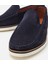 02AYH302980A680 ERKEK Süet Deri Lacivert Hafif Tabanlı Loafer 3