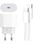 20 Watt Type-C Şarj Başlık Adaptörü + Kablo Seti (Apple 15 Pro-Promax Uyumlu) (5047) 1