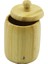 No-8 Ahşap - Bambu Şekerlik Kapaklı Çap: 7.5cm Derinlik: 8.5cm (5047) 1