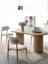 Echo Iskandinav Oval Natural Ahşap Bohem Masa 90X160 2
