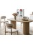 Echo Iskandinav Oval Natural Ahşap Bohem Masa 90X160 4