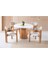 Milas Natural Ahşap Bohem Yemek Masası 110X110 3