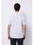 Regular Fit Polo Yaka Baskılı Erkek Beyaz Kısa Kol Tişört 2