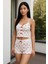 Kadın Kalp Desenli Şortlu Pijama Takımı 3