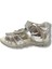 Beebron 1698-20 Çiçek Cırtlı Kız Çocuk Sandalet 21-25 3