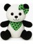 Yeşil Tokalı Peluş Panda - 35 cm 1